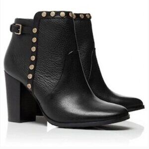 Tory Burch Black Mae Heeled Booties Size 7